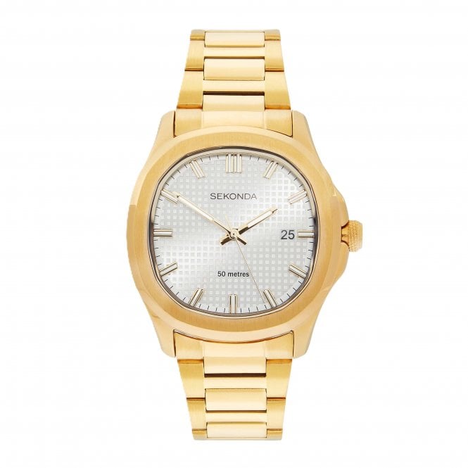Sekonda  Gents Octaire Gold Tone Stainless Steel Watch