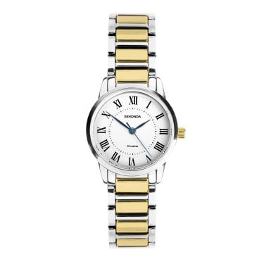 Sekonda Ladies Beaumount White Dial Two Tone Stainless Steel Watch