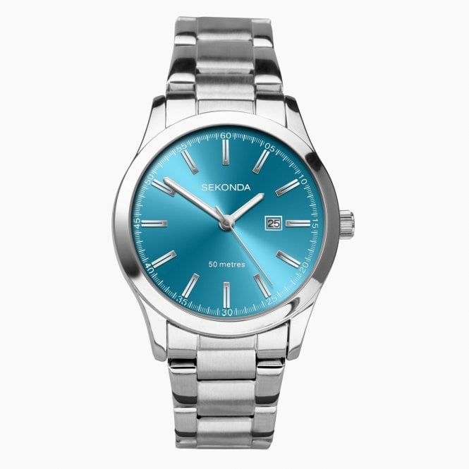Sekonda  Ladies Classic Turquoise Dial Stainless Steel Watch