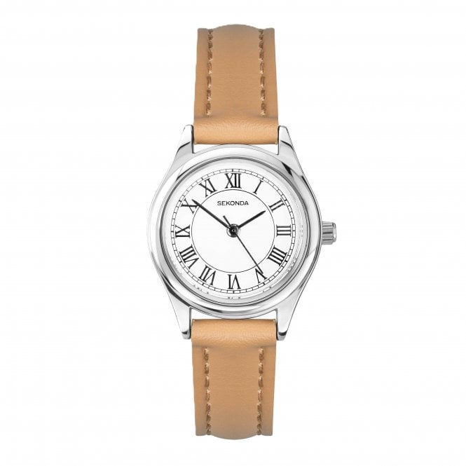 Sekonda  Ladies Evans Tan Leather Strap Watch