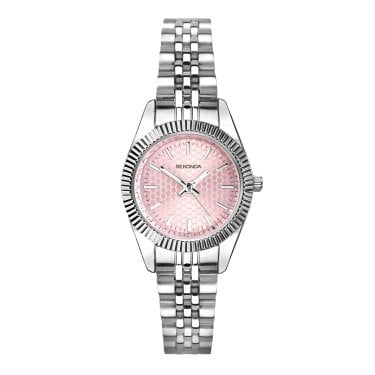 Sekonda Ladies Francis Pink Dial Stainless Steel Watch