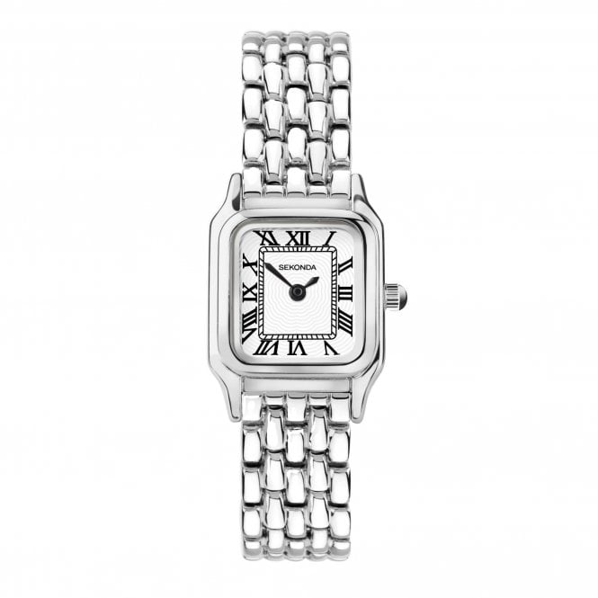 Sekonda  Ladies Monica White Dial Silver Stainless Steel Watch