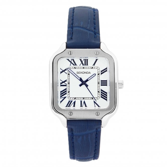 Sekonda  Ladies Rene Blue Leather Strap Watch
