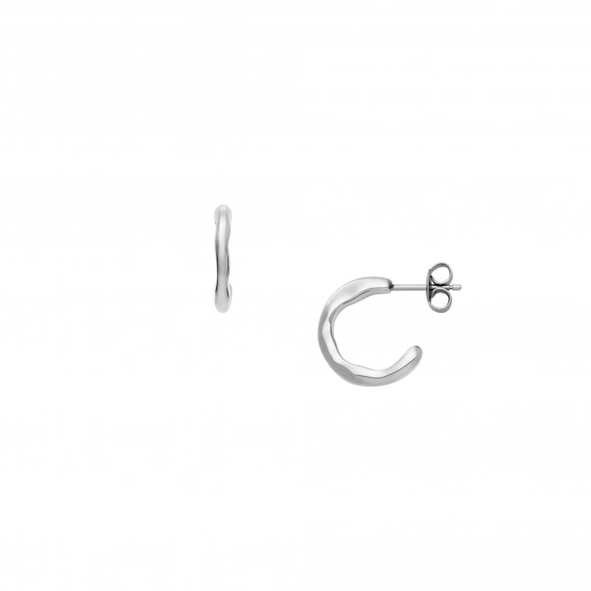 Skagen Jewellery Skagen Moderne Stak Stainless Steel Hoop Earrings 1.5 x 1.5cm