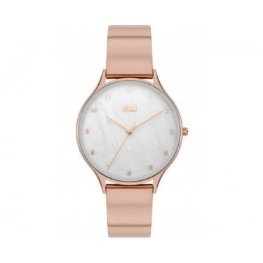 Storm Ladies Alana Curvex Pink Leather Watch