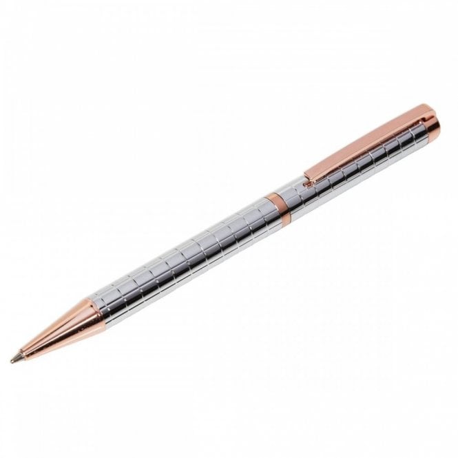 Stratton  Ballpoint Silver & Rose Gold Pen
