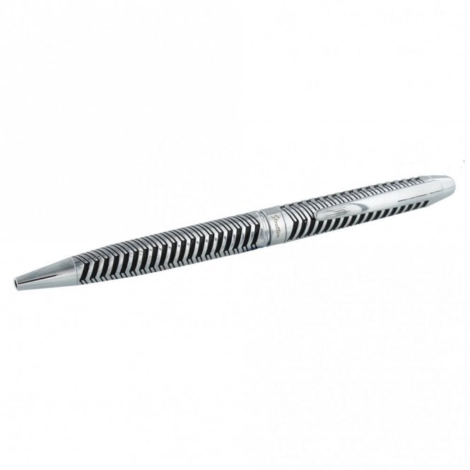 Stratton  Rollerball Silver & Black Pen
