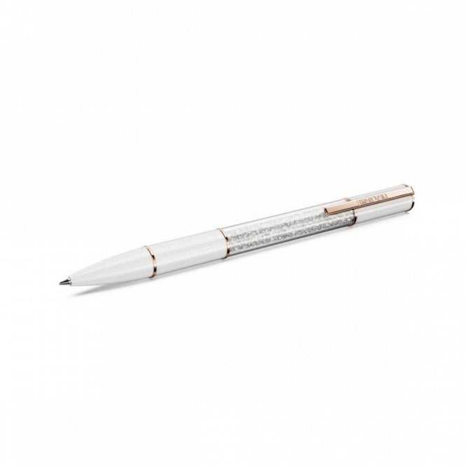 Swarovski Accessories Swarovski Crystalline Lustre White & Rose Gold Ballpoint Pen 