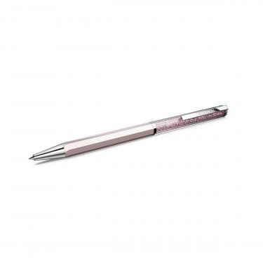 Swarovski Crystalline Pink Lacquered Chrome Ballpoint Pen