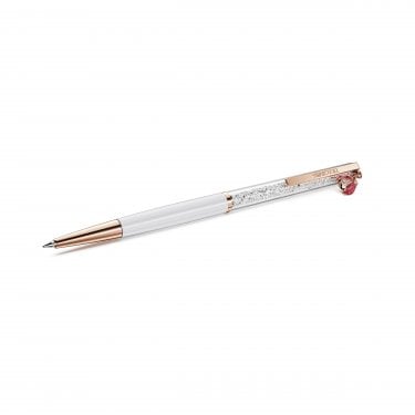 Swarovski Crystalline Red Ladybug White Lacquered Ballpoint Pen