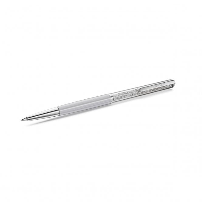 Swarovski Accessories Swarovski Crystalline Silk White & Chrome Ballpoint Pen  