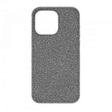 Swarovski High Smartphone Case iPhone 15 Pro Max Silver Tone 16.6 x 8.3 x 1.3cm
