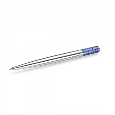 Swarovski Lucent Blue Crystal Silver Chrome Ballpoint Pen