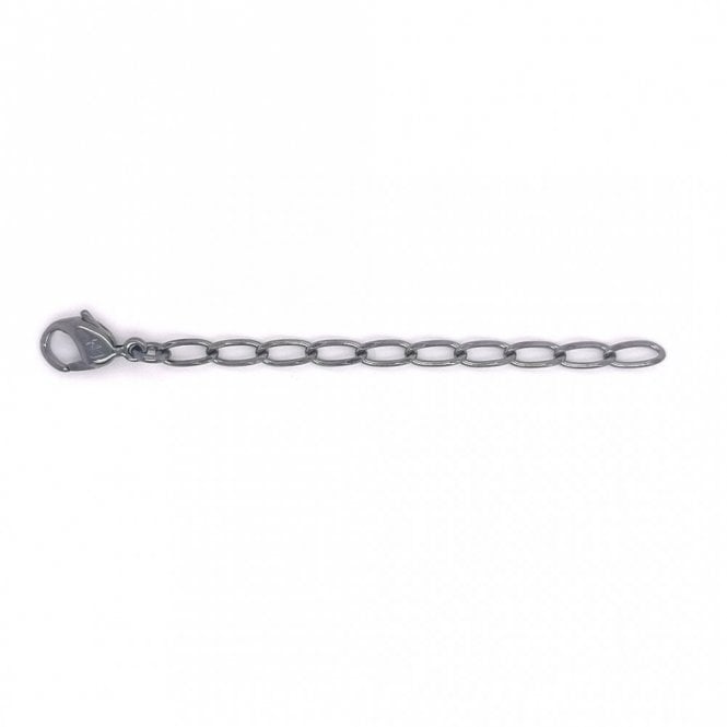 Swarovski Extenders Swarovski Black Rhodium Tone Curved Link Extender Chain 1163432   Length: 75mm Individual Link: 6x3mm