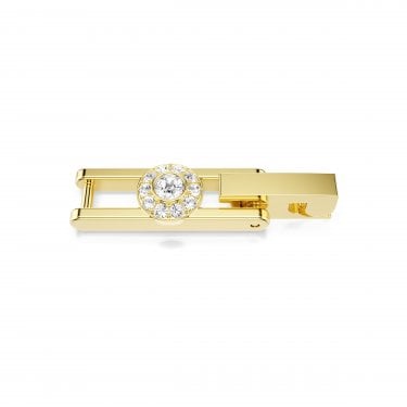 Swarovski Una Angelic Gold Tone Round Cut Extender 1.8 x 0.6 cm