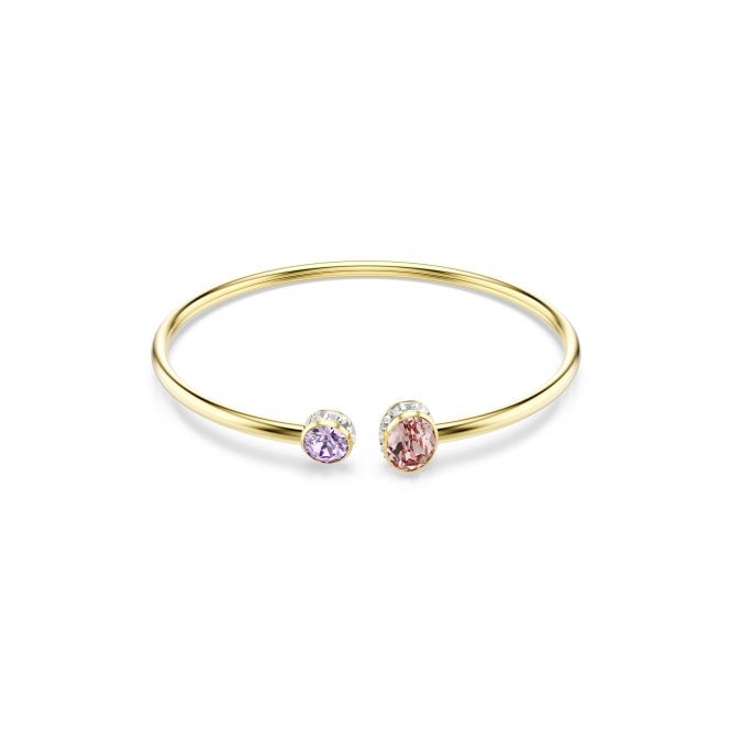 Swarovski Jewellery Swarovski Chroma Mixed Cuts Multicoloured Gold Tone Bangle 0.9 x 1.45cm, 16.7cm