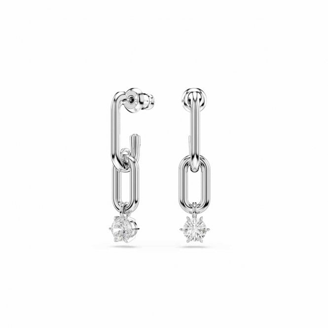 Swarovski Jewellery Swarovski Constella Round Cut Interconnecting Links Drop Earrings 3.2 x 0.7cm