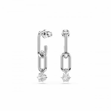 Swarovski Constella Round Cut Interconnecting Links Drop Earrings 3.2 x 0.7cm