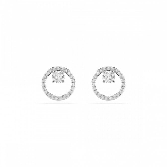 Swarovski Jewellery Swarovski Constella Round Cut Pavé Circle Stud Earrings 1 x 1cm