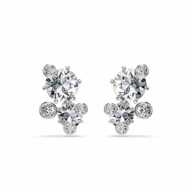Swarovski Constella Round Cut Scattered Design Stud Earrings 1.8 x 1.2cm