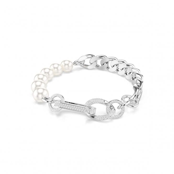 Swarovski Jewellery Swarovski Dextera Crystal & Pearl Mixed Links Bracelet 1.4cm, 20.5cm