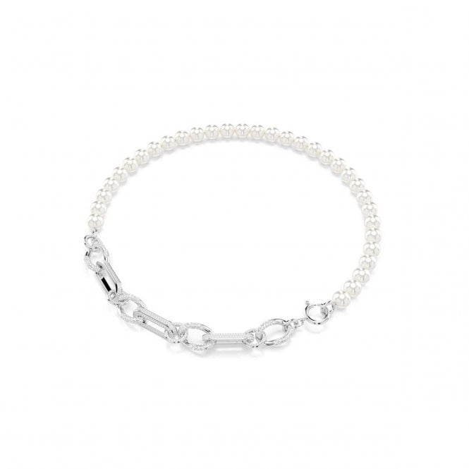 Swarovski Jewellery Swarovski Dextera Crystal & Pearl Mixed Links Necklace 1.4cm, 45-50.5cm