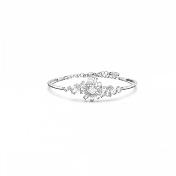 Swarovski Jewellery Swarovski Gema Mixed Cuts Flower Bangle 4cm, 16.5-20cm