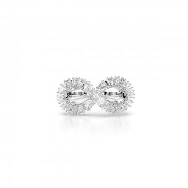 Swarovski Hyperbola Infinity Crystal Ring Size 58