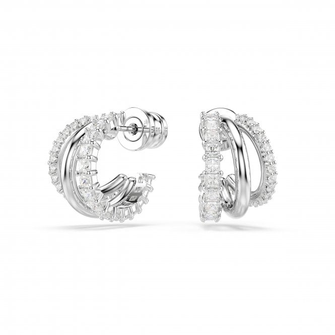 Swarovski Jewellery Swarovski Hyperbola Round Cuts Mini Hoop Earrings 1.3 x 0.9cm  