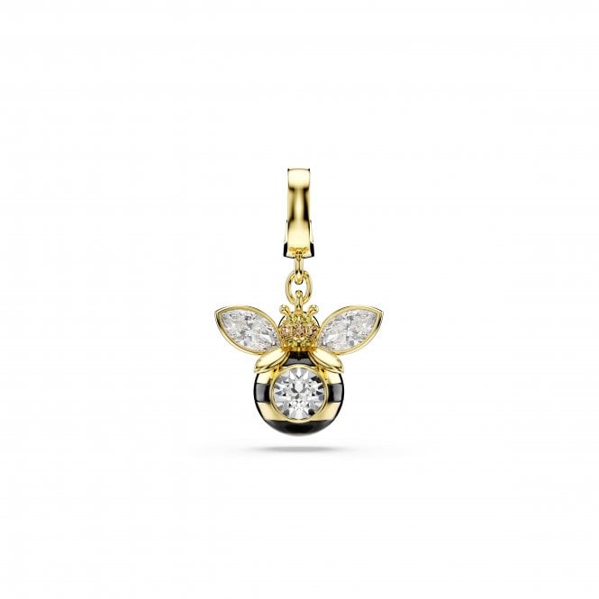 Swarovski Jewellery Swarovski Idyllia Mixed Cuts Multicoloured Bee Gold Tone Charm 2.5 x 1.6cm