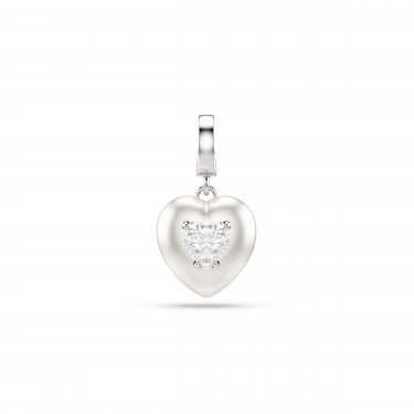 Swarovski Idyllia Mixed Cuts Pearl Coloured Heart Charm 2.4 x 1.4cm