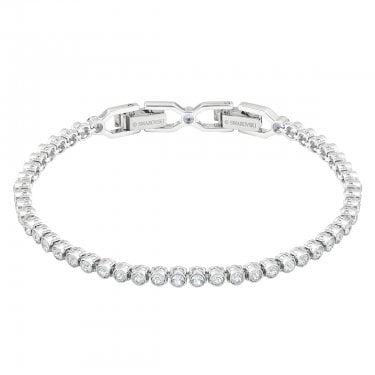 Swarovski Imber Emily Round Cut Crystal Tennis Bracelet 0.6cm, 18-19cm