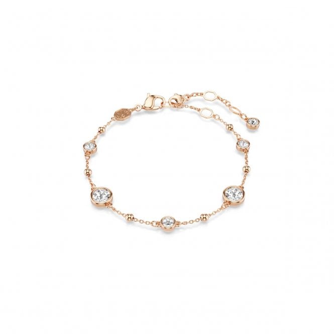 Swarovski Jewellery Swarovski Imber Round Cut Scattered Rose Gold Tone Bracelet 0.6 x 0.6cm, 16.5 - 20.5cm