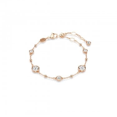 Swarovski Imber Round Cut Scattered Rose Gold Tone Bracelet 0.6 x 0.6cm, 16.5 - 20.5cm