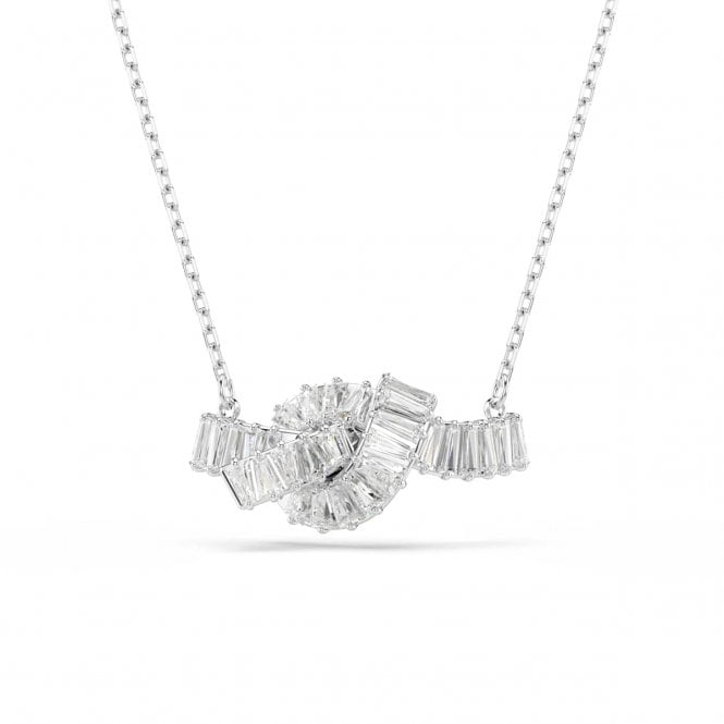Swarovski Jewellery Swarovski Matrix Baguette Cut Knot Necklace 1.2 x 2.6cm, 42 - 49cm