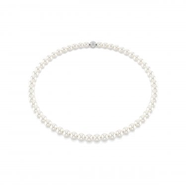 Swarovski Matrix Crystal Pearl Necklace 0.7cm, 40cm