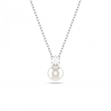 Swarovski Matrix Crystal & Pearl Necklace 1.3 x 0.8cm, 38-45cm