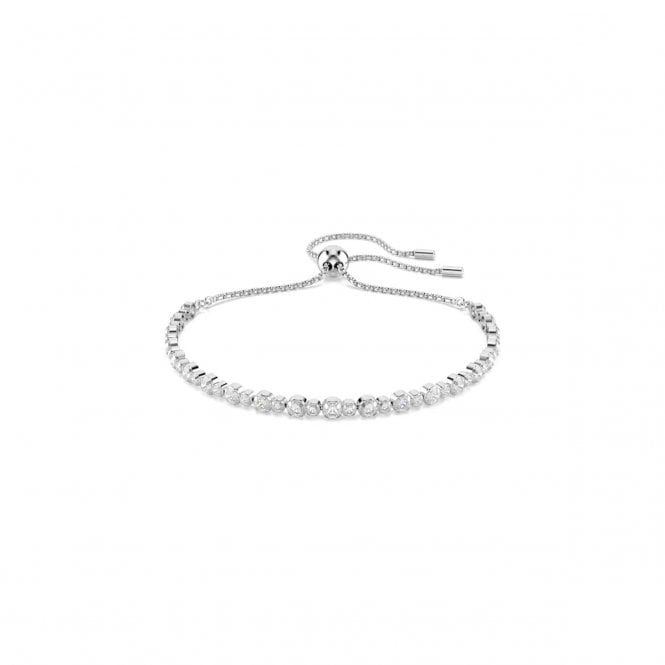 Swarovski Jewellery Swarovski Matrix Mixed Round Cuts Crystal Adjustable Slider Tennis Bracelet 0.2cm, 12-24cm