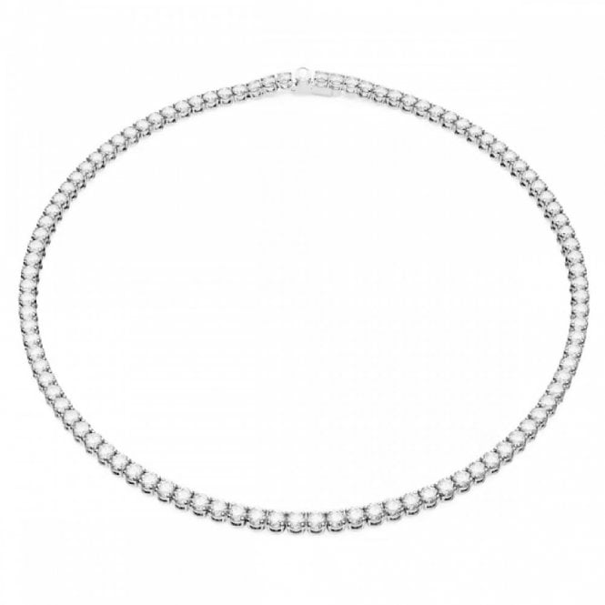 Swarovski Jewellery Swarovski Matrix Round Cut Crystal Tennis Necklace 0.4cm, 41cm 