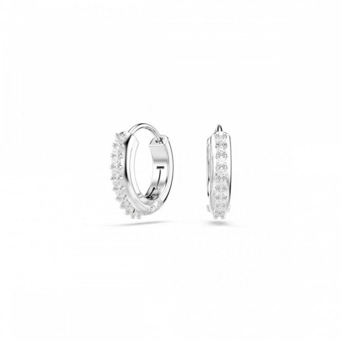 Swarovski Jewellery Swarovski Matrix Round Cut Tone Hoop Earrings 1.1 x 0.3cm