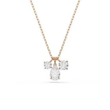 Swarovski Mesmera Attract Mixed Cuts Rose Gold Tone Necklace 1.1 x 0.5cm, 40 - 45cm
