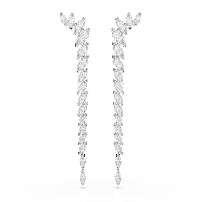 Swarovski Jewellery Swarovski Mesmera Marquise Cut Crystal Drop Earrings 7 x 1.2cm