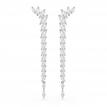 Swarovski Mesmera Marquise Cut Crystal Drop Earrings 7 x 1.2cm