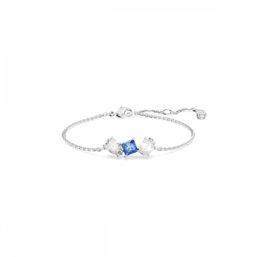 Swarovski Jewellery Blue Swarovski Mesmera Mixed Cuts Bracelet X 2Cm, 15.5-19.5Cm Size 0.8