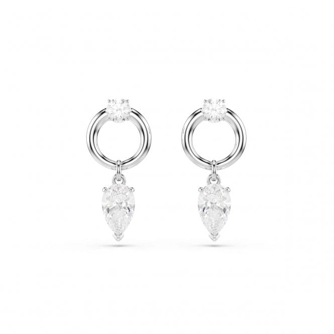 Swarovski Jewellery Swarovski Mesmera Pear Cut Crystal Drop Earrings 2.2 x 1cm