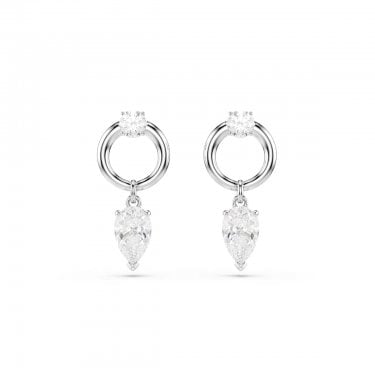 Swarovski Mesmera Pear Cut Crystal Drop Earrings 2.2 x 1cm