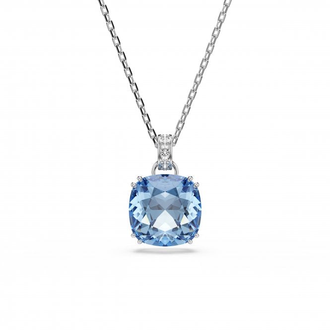 Swarovski Jewellery Swarovski Millenia Cushion Cut Blue Crystal Necklace 1.9 x 1.2cm, 38-45cm