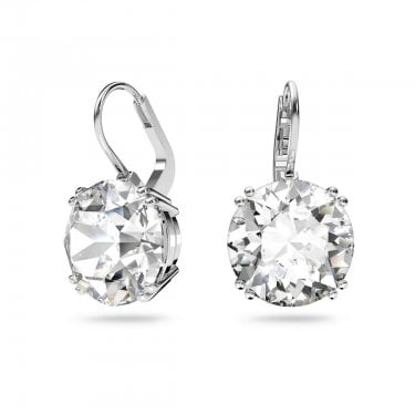 Swarovski Millenia Round Cut White Crystal Drop Earrings 2 x 1cm