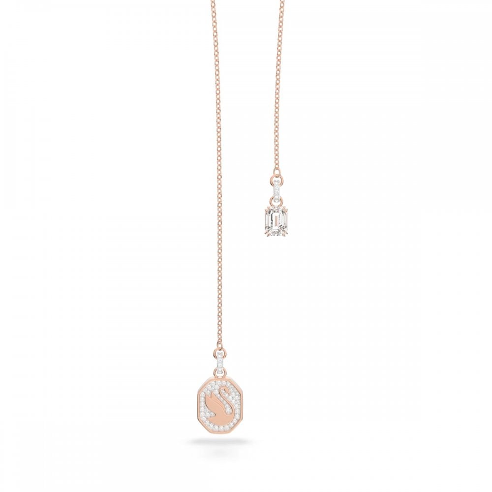 Swarovski Jewellery Swarovski Signum Swan Rose Gold Tone Y Necklace 2 ...