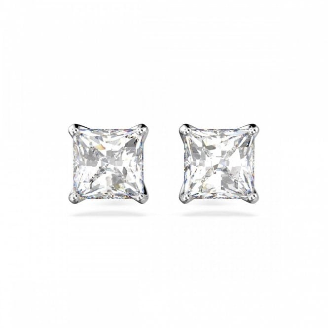 Swarovski Jewellery Swarovski Stilla Attract Square Cut Crystal Stud Earrings 0.6cm